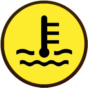 Engine coolant symbol