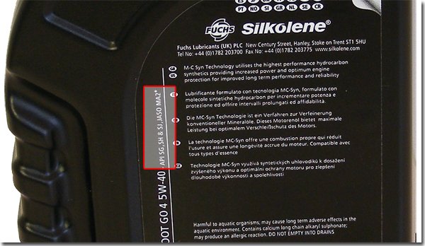 Silkolene 4T Jaso info