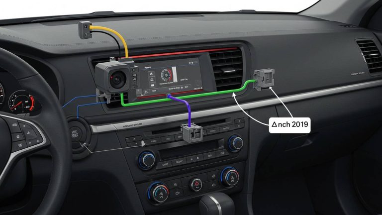 kak podklyuchit kameru zadnego vida k magnitole 1