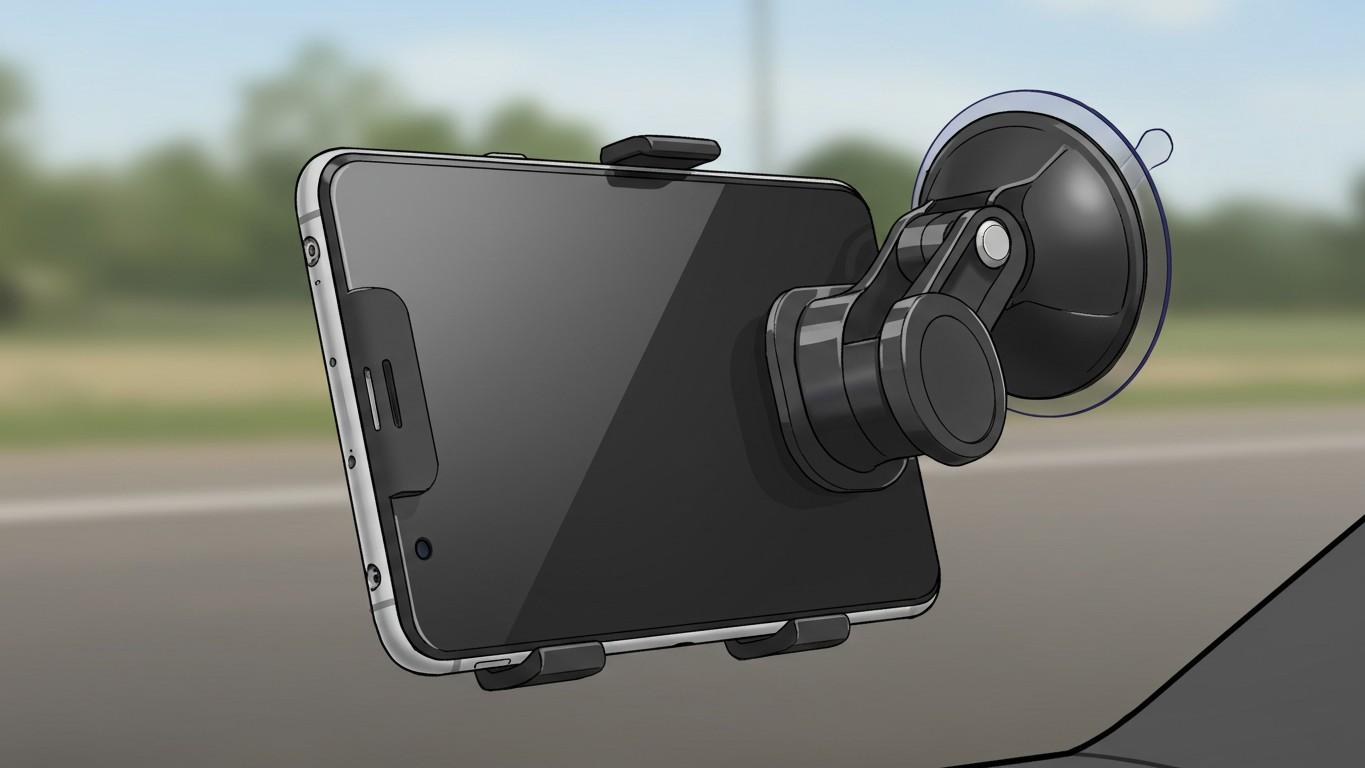 obzor derzhateley dlya telefona v avto na steklo deflektor panel 1