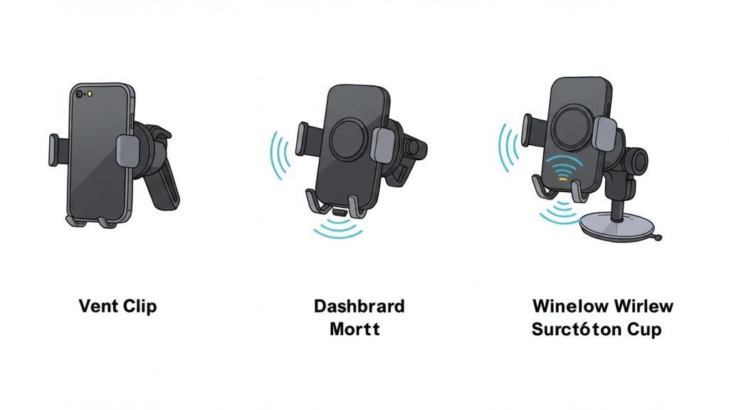 obzor derzhateley dlya telefona v avto na steklo deflektor panel 2